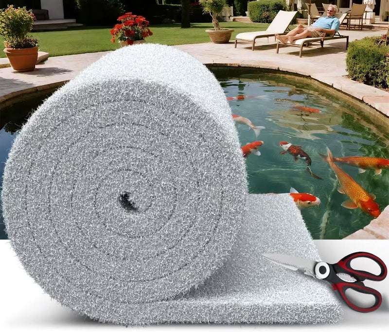 Demiwise Pond Filter Pad 12"x72"X1"-Thickened Durable Pond Filter Material & Cut to Fit Filter Media for Koi Ponds, Aquariums & Fountains-Reusable for Clear, Healthy Water - Image 1